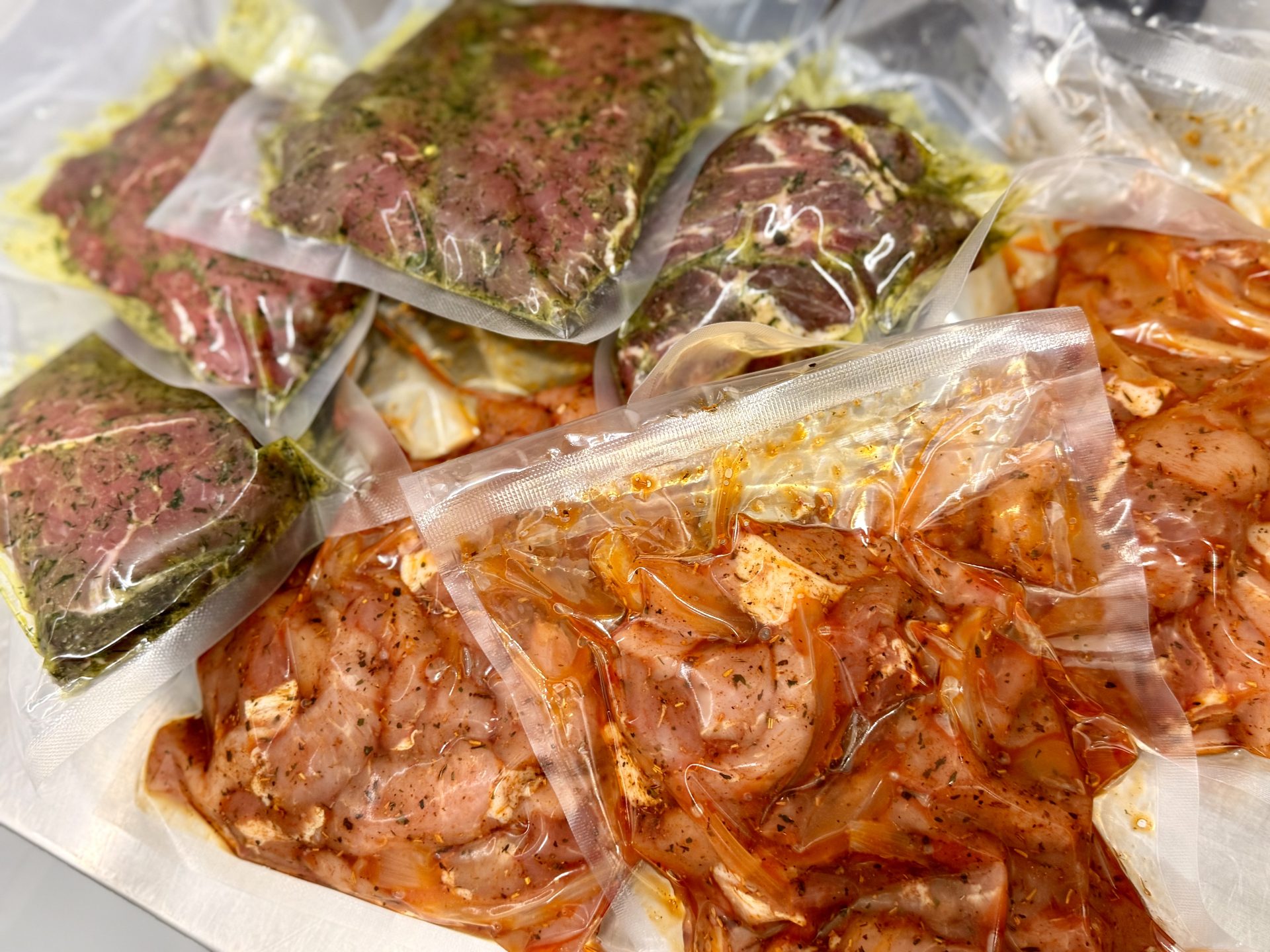 Eingefrorenes mariniertes Fleisch